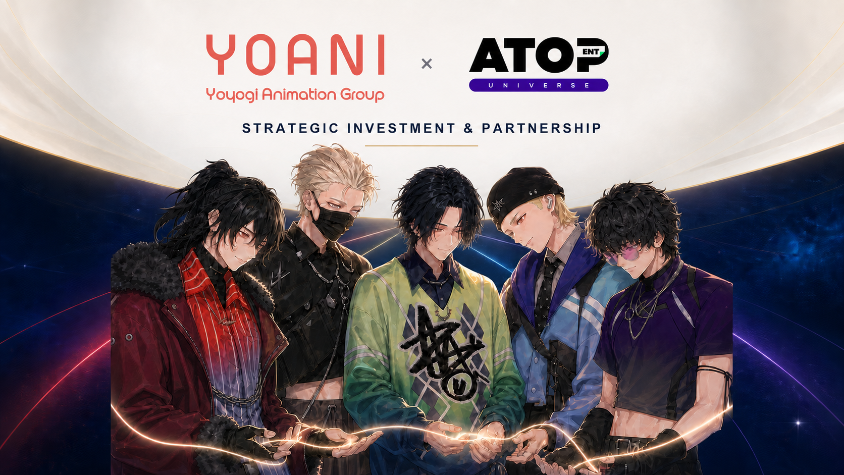 YOANI GROUPとATOP UNIVERSEの戦略的パートナーシップ、およびCOSMIC CODEの5人のキャラクター